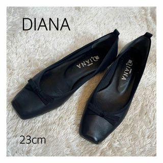 ダイアナ(DIANA)のカッチャン様　ダイアナ　スクエアトゥ　リボンローヒール パンプス　23cm(ハイヒール/パンプス)