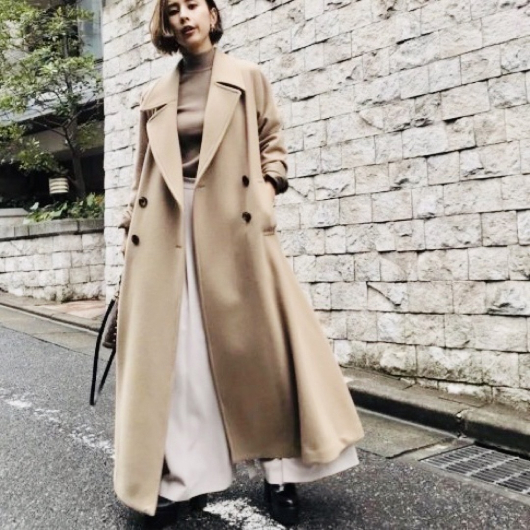 純正直送 AMERI LITTLE FLARE LONGCOAT リトルフレアロングコート