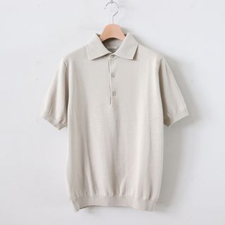 ヤエカ(YAECA)のLENO COTTON KNIT POLO 定価24,000円(ニット/セーター)