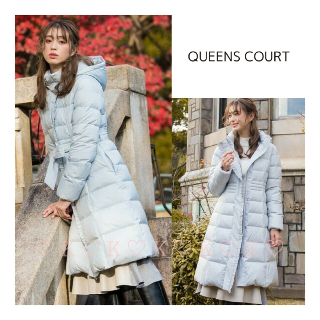 〘2021年AW〙QUEENS COURT＊フリルロングダウンのサムネイル