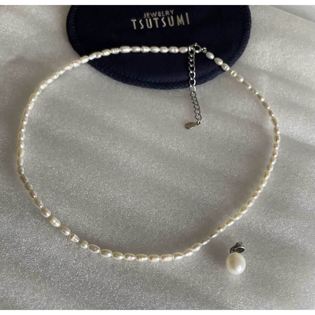 JEWELRY TSUTSUMI(ジュエリーツツミ)のツツミ　ベビーパールネックレス　チャーム⚪️7.5㎜　Ｓ　925 レディースのアクセサリー(ネックレス)の商品写真