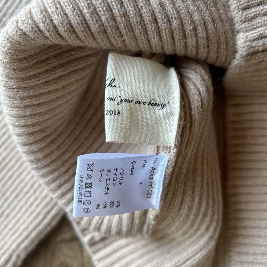 Acka off shoulder knitの通販 by いちごshop｜ラクマ