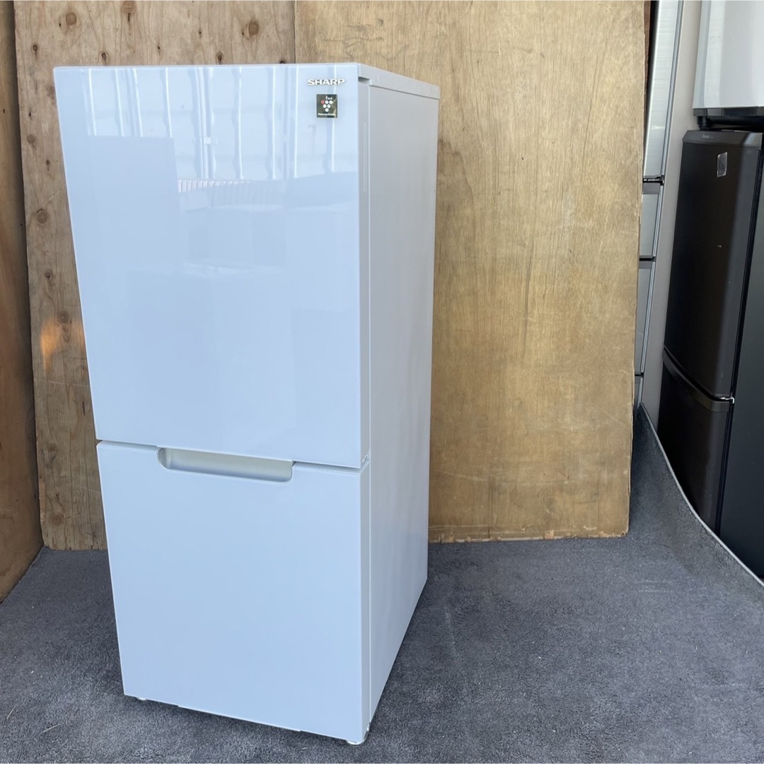 254C 冷蔵庫　小型　一人暮らし　200L以下　ガラスパネル　洗濯機も有