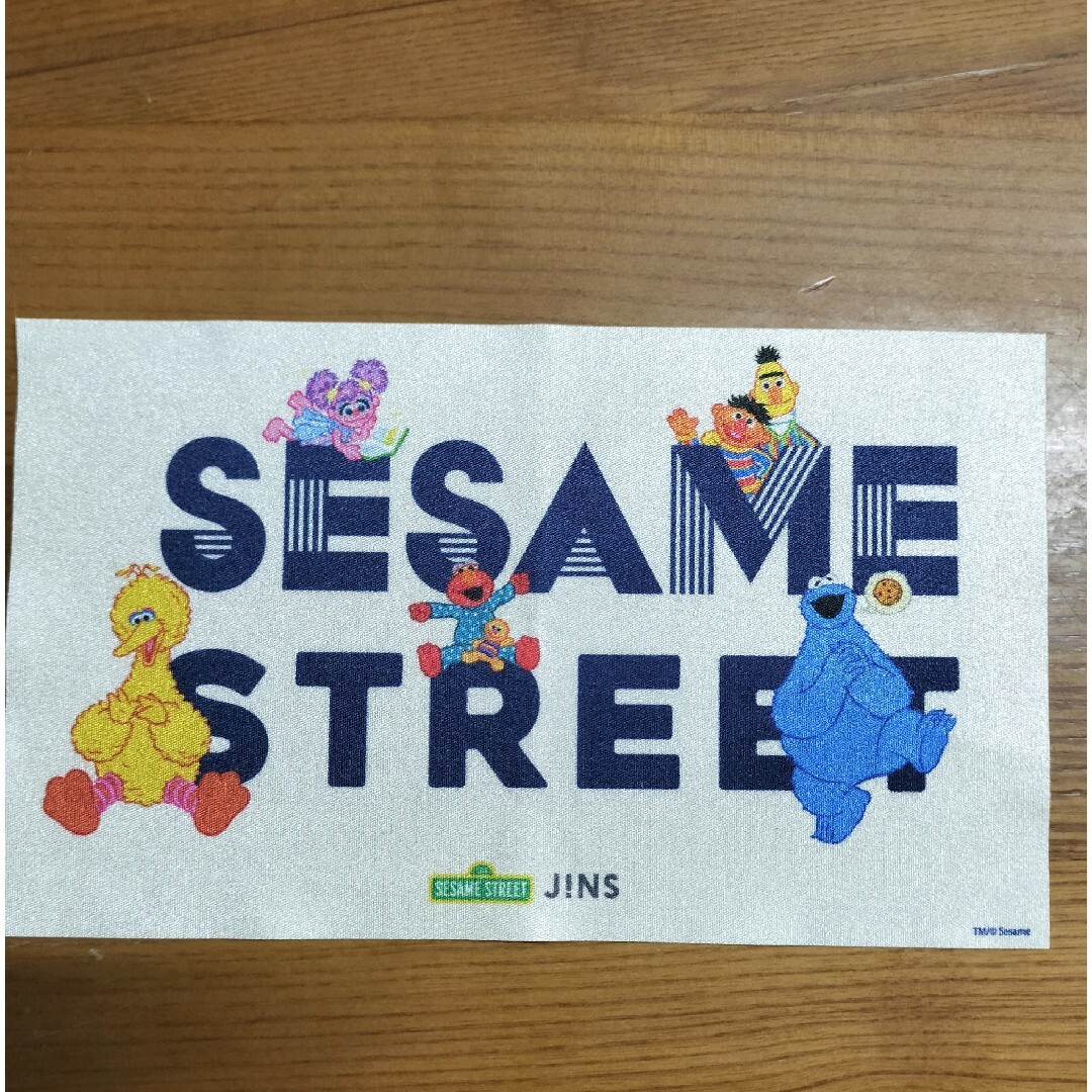 SESAME STREET(セサミストリート)の【JINS】セサミストリート　コラボ　メガネケース　ソフトケース　メガネ拭き付 エンタメ/ホビーのおもちゃ/ぬいぐるみ(キャラクターグッズ)の商品写真