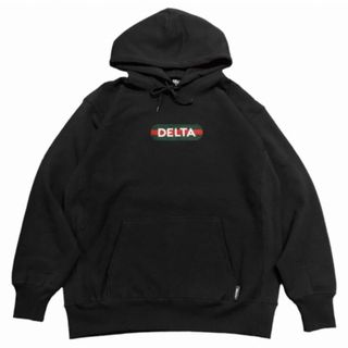デルタフォーセット(DELTA)のDELTA DECK LOGO HOODIE STRIPE BLACK☆(パーカー)