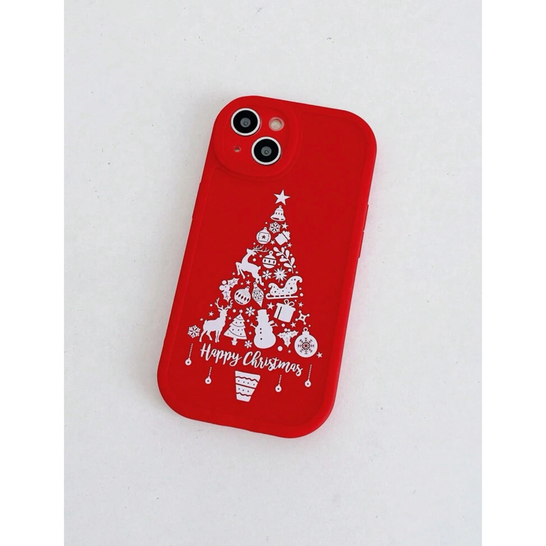 ◆新品未使用◆ クリスマス　スマホケース　iPhone7/8/SE2 レッド スマホ/家電/カメラのスマホアクセサリー(iPhoneケース)の商品写真