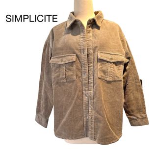 シンプリシテェ(Simplicite)のSIMPLICITE シンプリシテェ　コーデュロイ　シャツジャケット　綿　秋冬(その他)