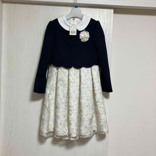 【新品/タグ付き】　プティマイン　花柄OP+スカラップJKセット