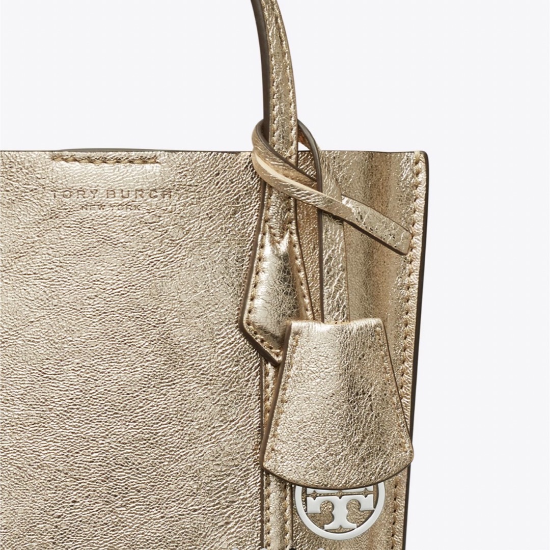 Tory Burch(トリーバーチ)のトリーバーチ ペリー メタリック ミニトート ショルダーバッグ 保存袋付き レディースのバッグ(トートバッグ)の商品写真