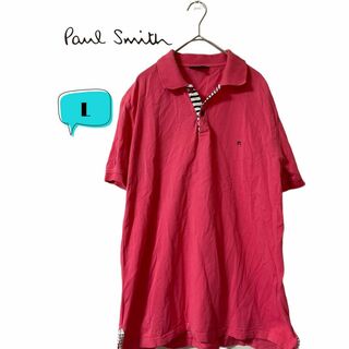 ポールスミス(Paul Smith)のPS Paul Smith ポールスミス　刺繍　ポロシャツ　ピンク(ポロシャツ)