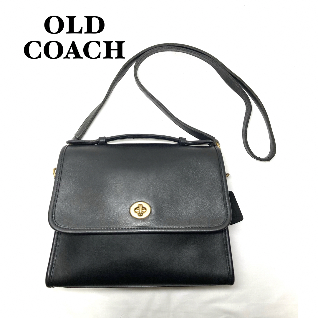 【美品】COACH オールドコーチ　ショルダーバッグターンロック　D4C9790VBshop