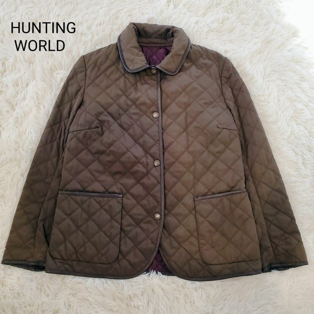 美品　HUNTING WORLD　ハンティングワールド　キルティングジャケットジャケット/アウター
