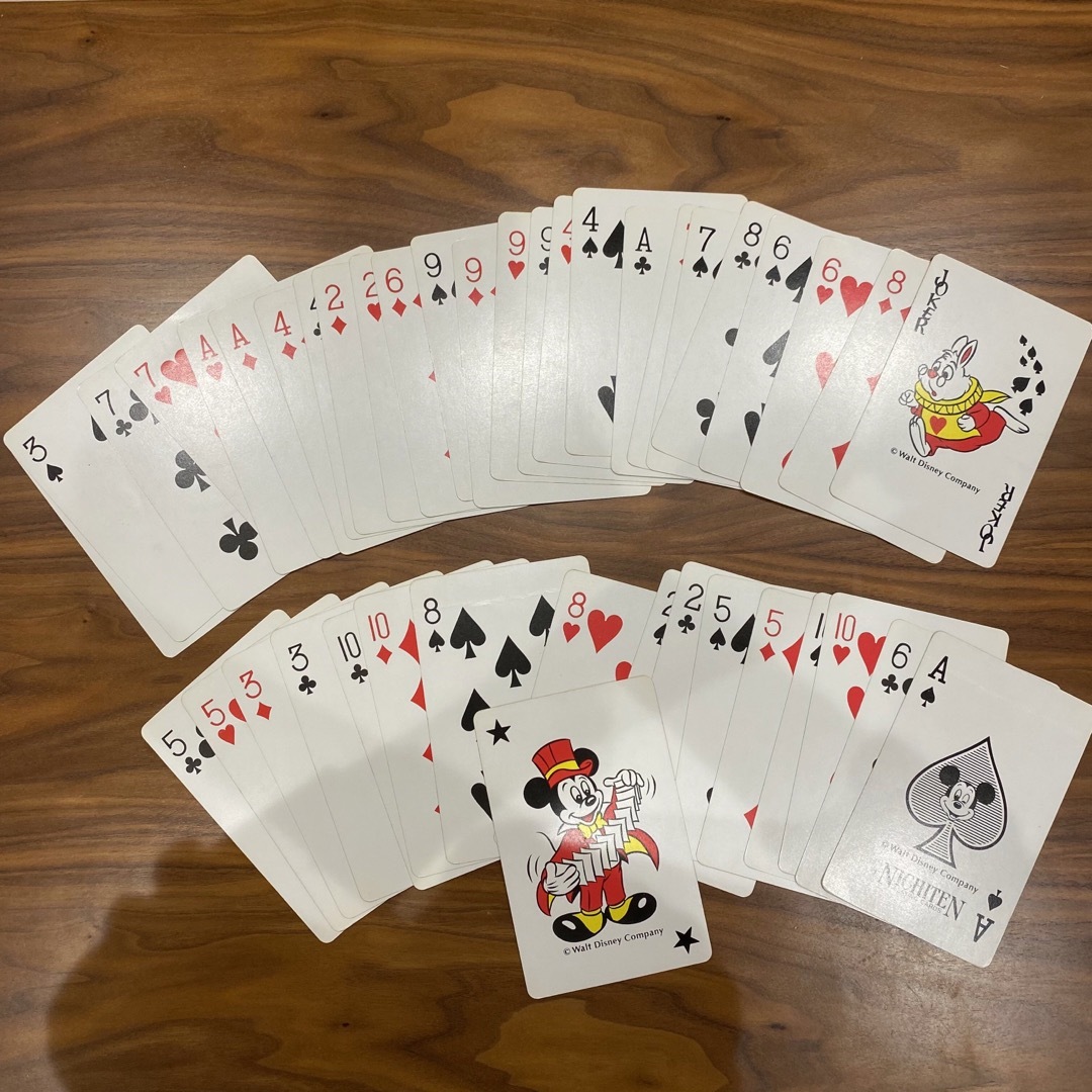 Disney(ディズニー)のディズニー　トランプ　BIG CARDS　90年代　レトロ エンタメ/ホビーのテーブルゲーム/ホビー(トランプ/UNO)の商品写真