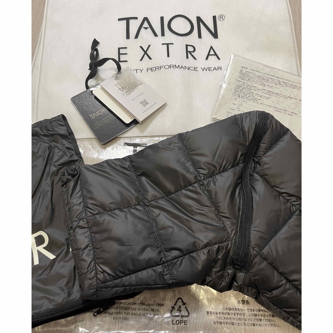 TAION(タイオン)のTAION EXTRA ダウン　裾オックスファーセット☆美品 レディースのジャケット/アウター(ダウンジャケット)の商品写真