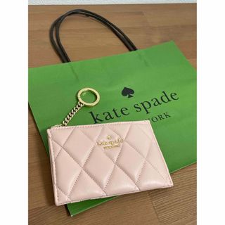 ケイトスペードニューヨーク(kate spade new york)の【新品・正規品】 Kate spade カードケース レザー キルティング(パスケース/IDカードホルダー)