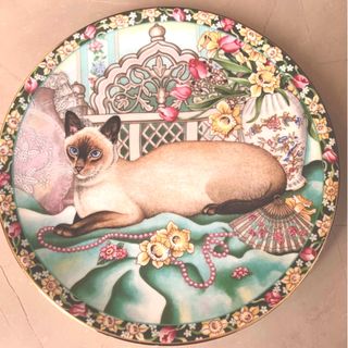 エインズレイ(Aynsley China)のエインズレイ Aynsley 猫絵皿(食器)