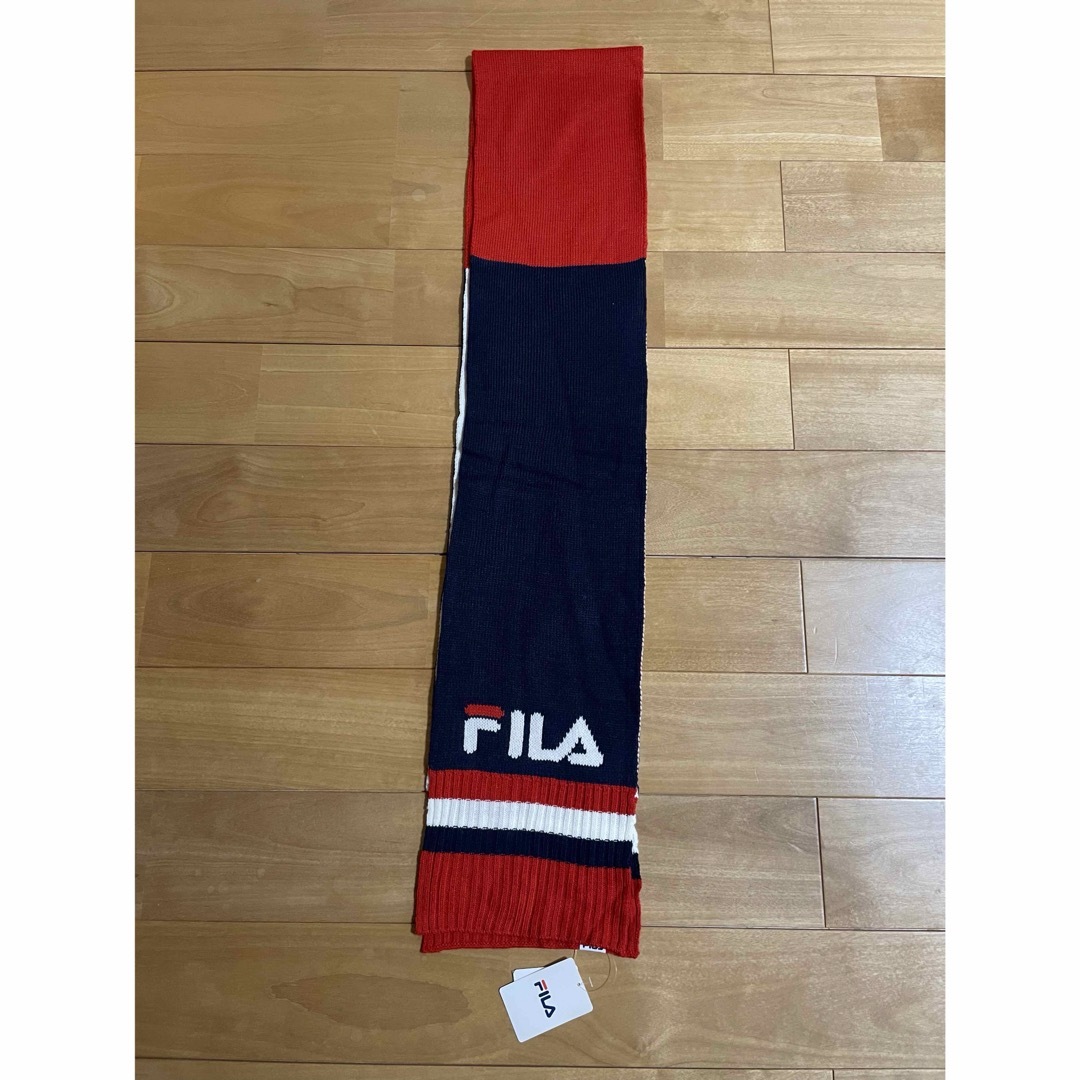 FILA(フィラ)の【未使用品】FILA アクリル ロングマフラー 200cm ネイビー レディースのファッション小物(マフラー/ショール)の商品写真