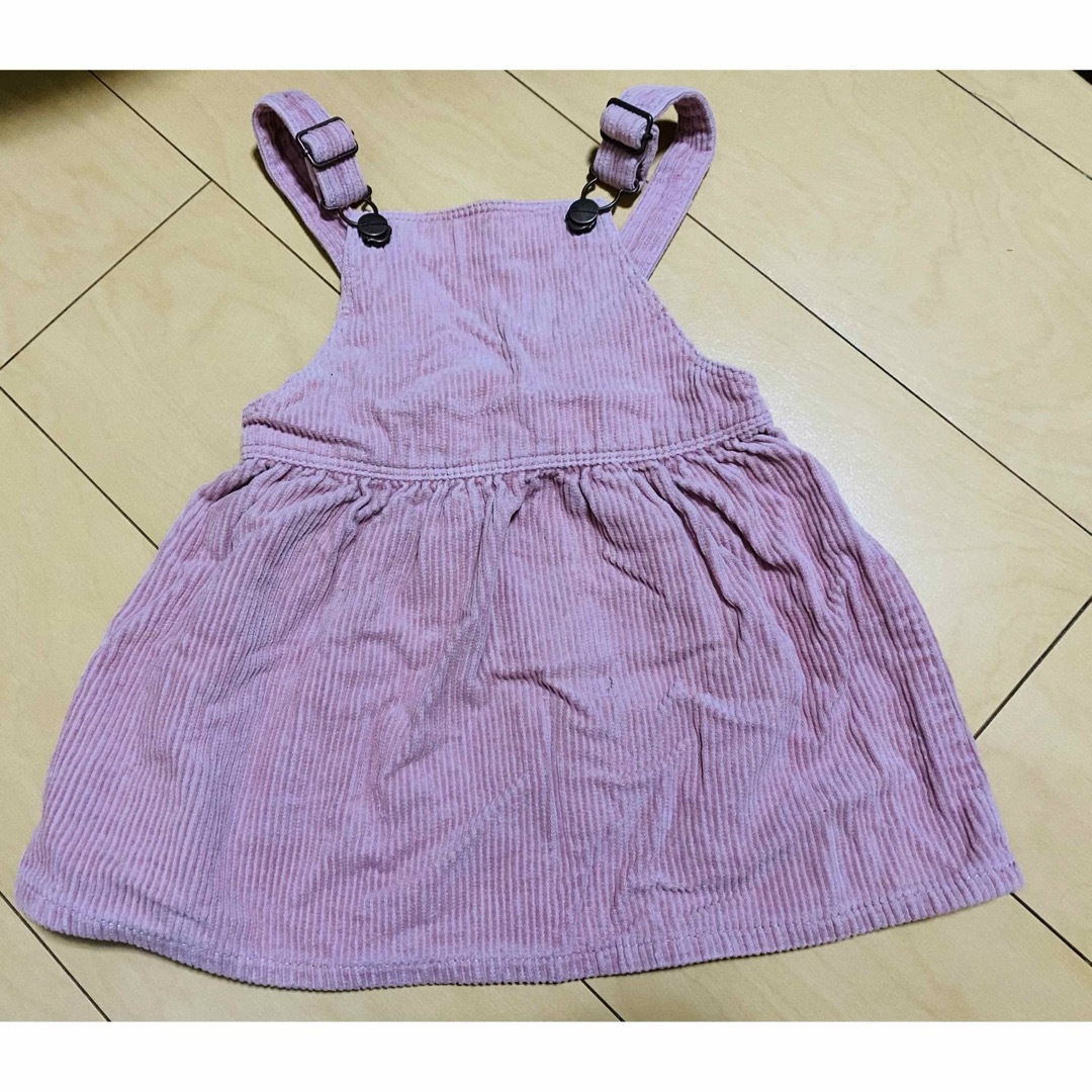 ZARA(ザラ)のZARA コーデュロイジャンバースカート キッズ/ベビー/マタニティのベビー服(~85cm)(ワンピース)の商品写真