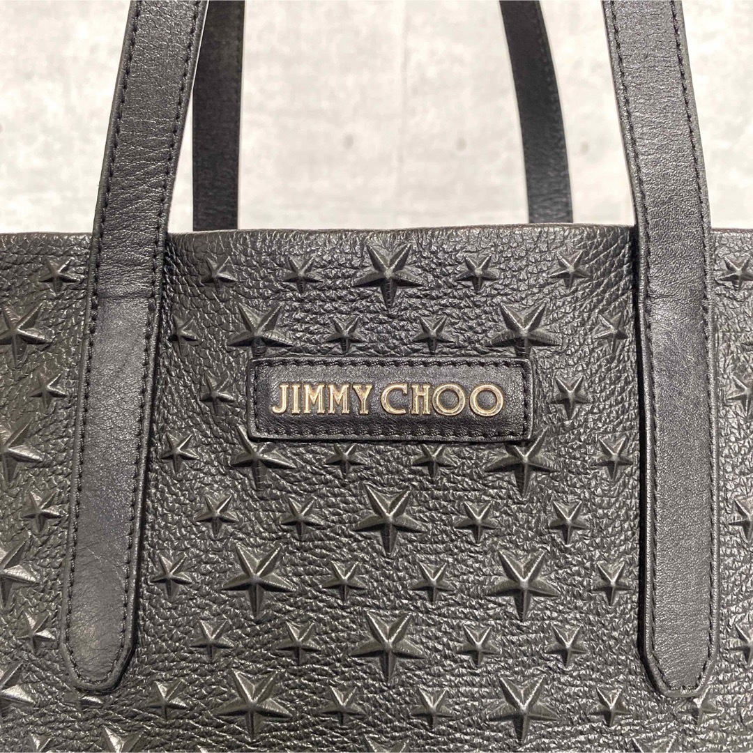 JIMMY CHOO(ジミーチュウ)の【JIMMY CHOO】SOFIA/M BLACK エンボススター トートバッグ レディースのバッグ(トートバッグ)の商品写真