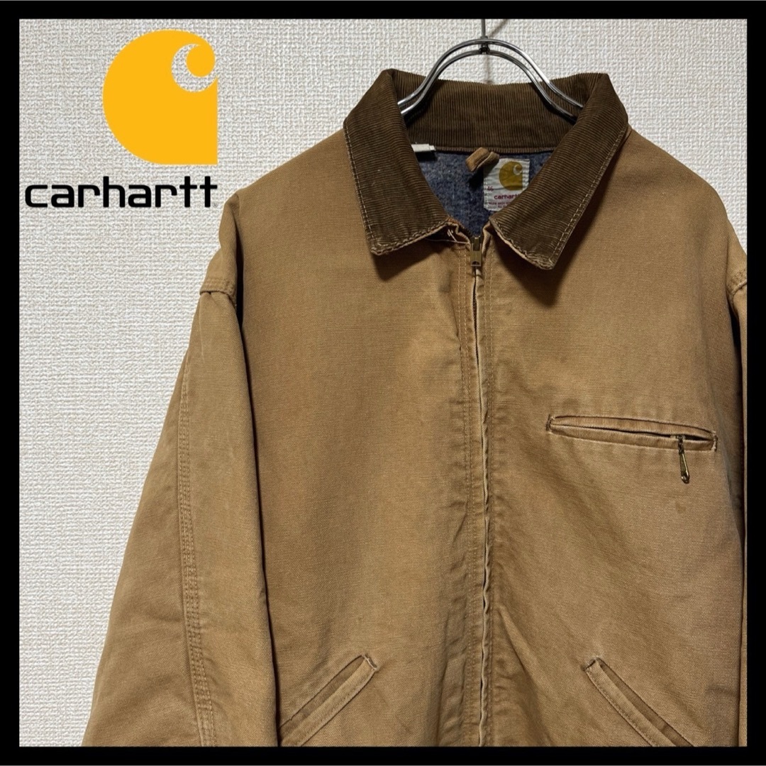 希少S 80s Carhartt カーハート デトロイトジャケット ネイビー