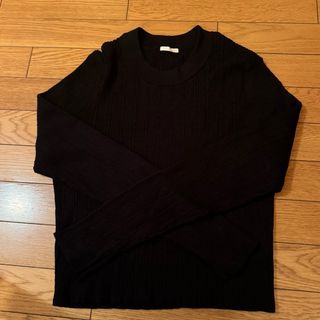 ジーユー(GU)のGU⭐️黒トップス⭐️薄手ニット⭐️3XL(ニット/セーター)