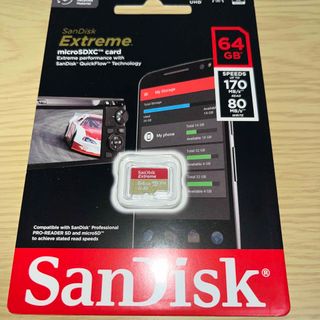 サンディスク(SanDisk)のSanDisk microSDXCカード 64GB SDSQXAH-064G-G(その他)