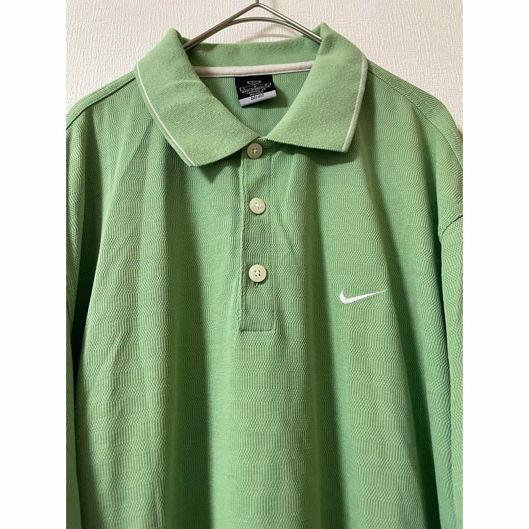 NIKE(ナイキ)のナイキゴルフ×マンギラオゴルフクラブ ポロシャツ　刺繍　L メンズのトップス(ポロシャツ)の商品写真