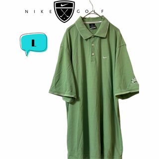 ナイキ(NIKE)のナイキゴルフ×マンギラオゴルフクラブ ポロシャツ　刺繍　L(ポロシャツ)