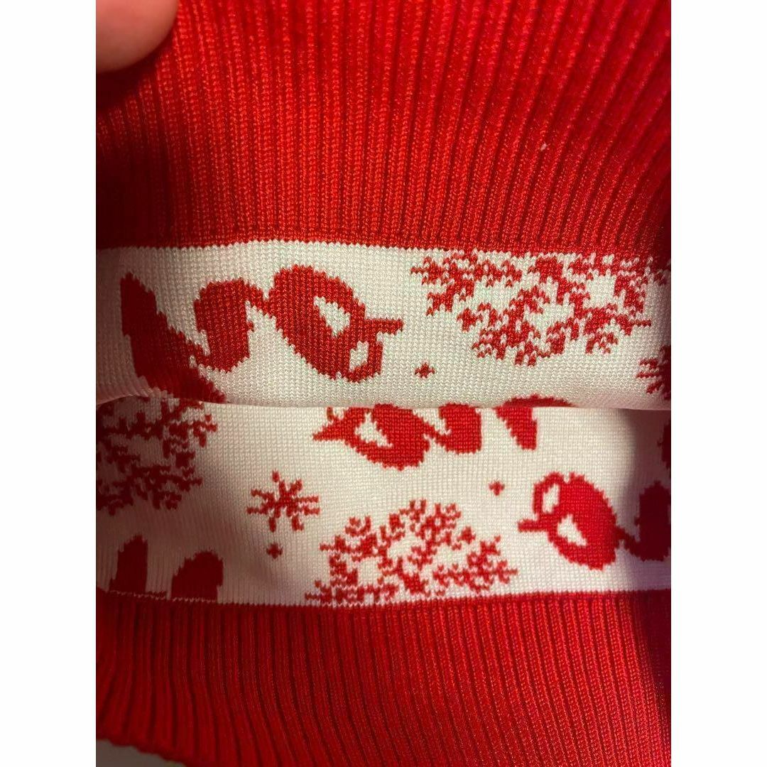 セーター 120 赤 キッズ クリスマス サンタ ニット トップス 男女兼用 キッズ/ベビー/マタニティのキッズ服男の子用(90cm~)(ニット)の商品写真