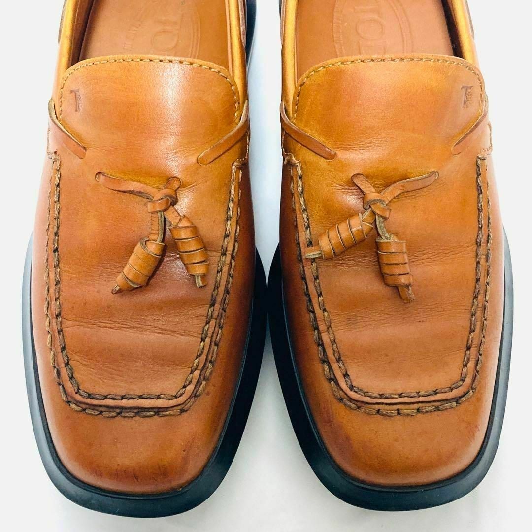 TOD'S - 【美品】TOD's トッズ タッセルローファー スクエアトゥ 厚底