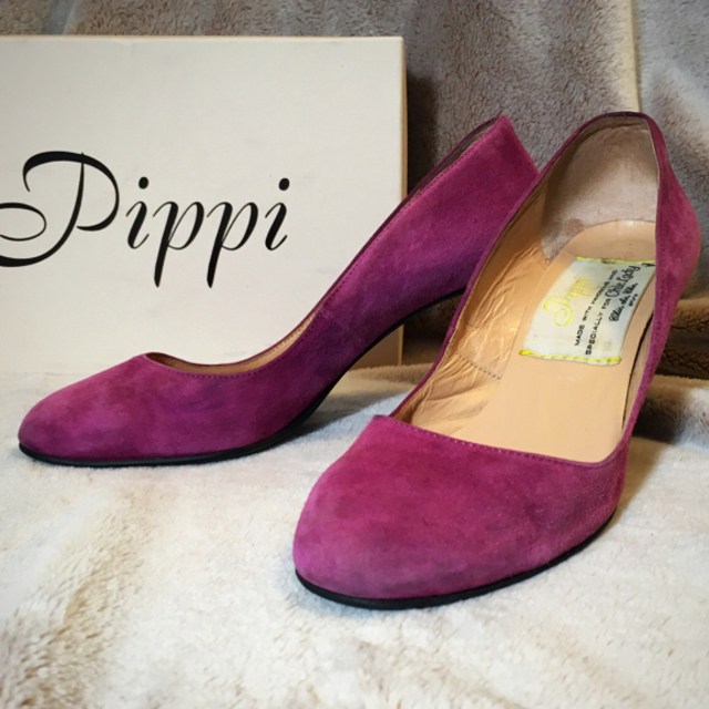 Pippi(ピッピ)のpippi パンプス 371/2 スエード パープル パンプス レディースの靴/シューズ(ハイヒール/パンプス)の商品写真