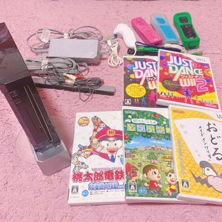 ウィー(Wii)のWii 🎮 本体 ゲーム機 リモコン ソフト 桃太郎電鉄 動作確認済 初期化済(家庭用ゲーム機本体)