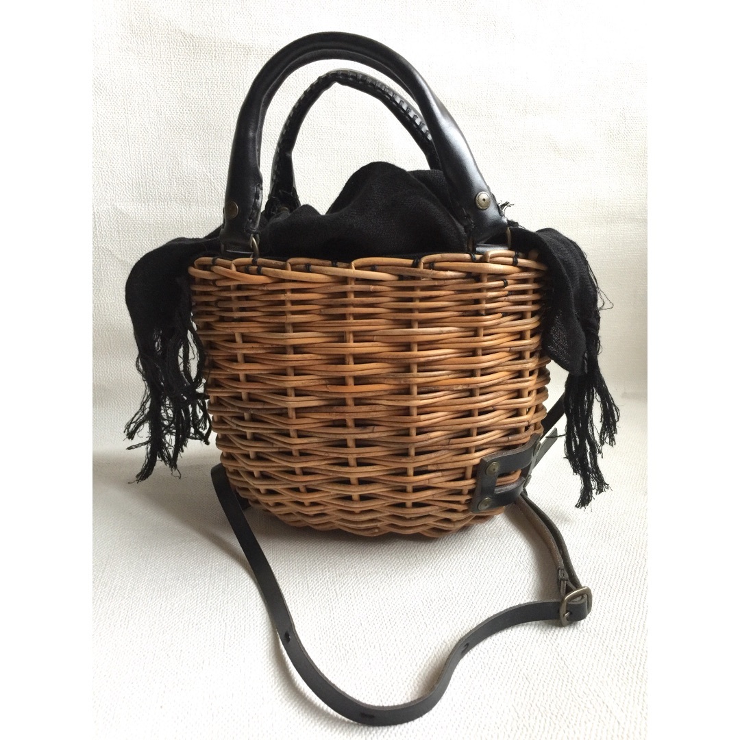 美品 ebagos エバゴス 2way カゴバッグ 黒の通販 by シャムロック