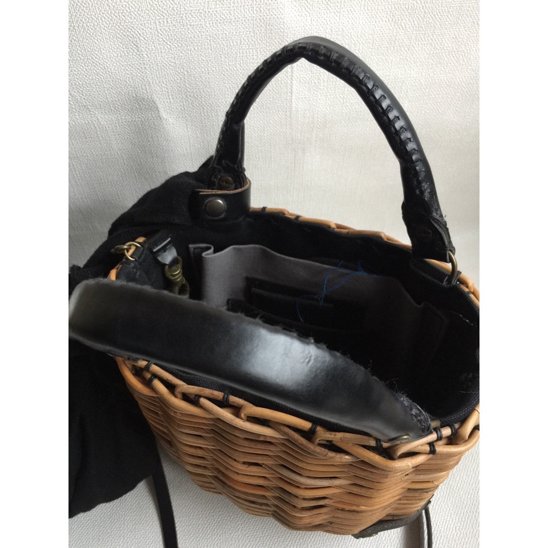 美品 ebagos エバゴス 2way カゴバッグ 黒の通販 by シャムロック