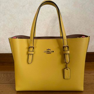 コーチ(COACH)のCOACH コーチ ハンドバッグ トートバッグ イエロー ピンク 黄色(ハンドバッグ)