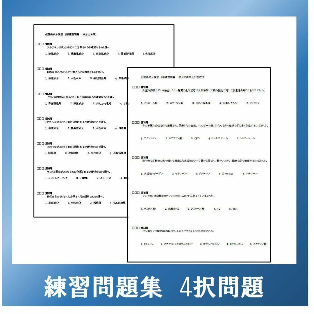 化粧品成分検定　1級　完全対策問題集　2023　リニューアル エンタメ/ホビーの本(語学/参考書)の商品写真