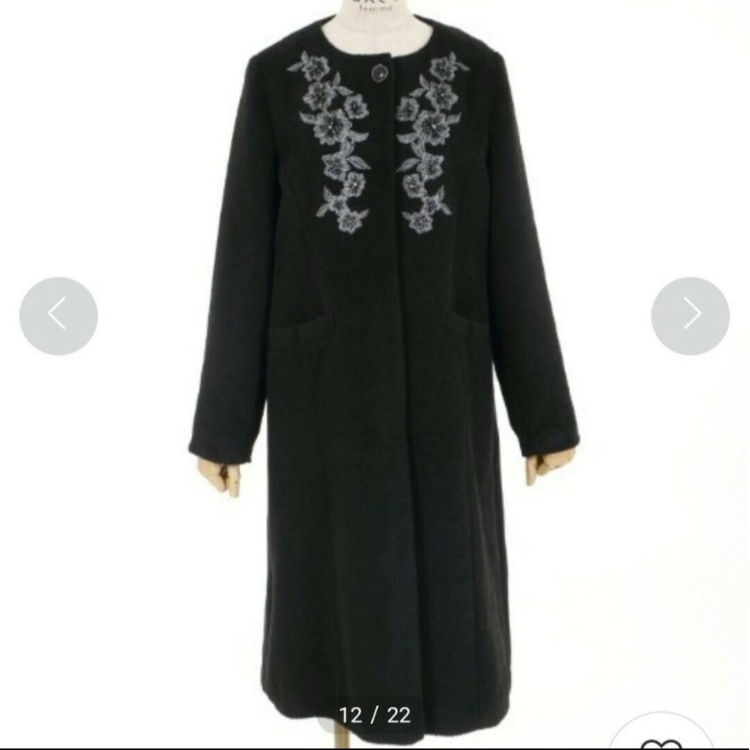 axes femme - 新品タグ付き axes femme ファー襟付刺繍ロング axes femme - 新品タグ付き axes femme ファー襟付刺繍ロング