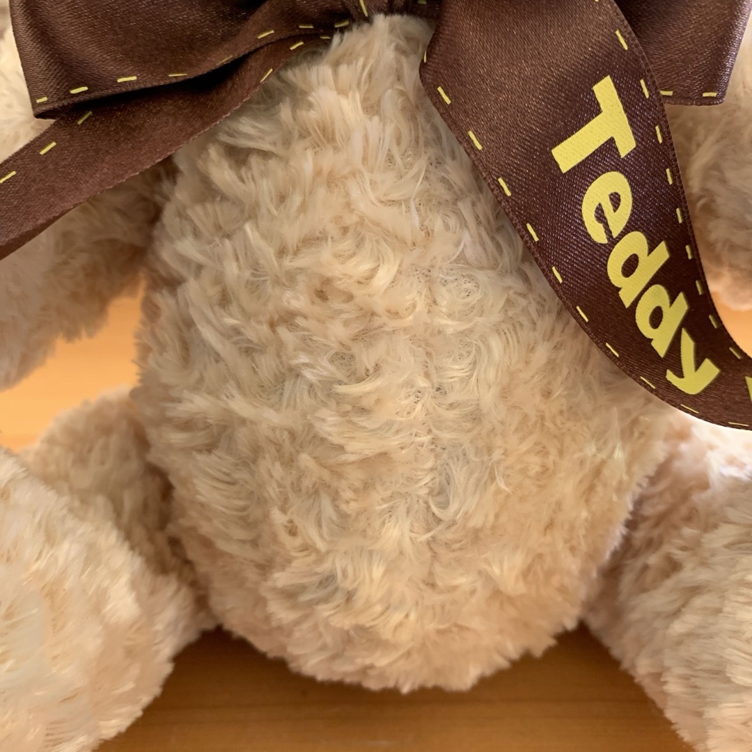 【Thank’s Teddy Bear】テディベアぬいぐるみ/優しいベージュ色 エンタメ/ホビーのおもちゃ/ぬいぐるみ(ぬいぐるみ)の商品写真