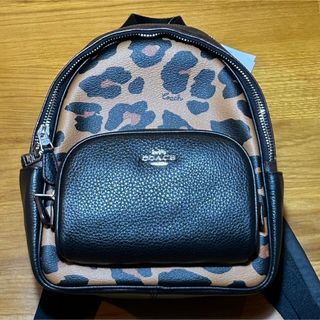 コーチ(COACH)の残1点　新品　大人気柄　ヒョウ柄　コーチ　リュック　レオパード　バックパック(リュック/バックパック)