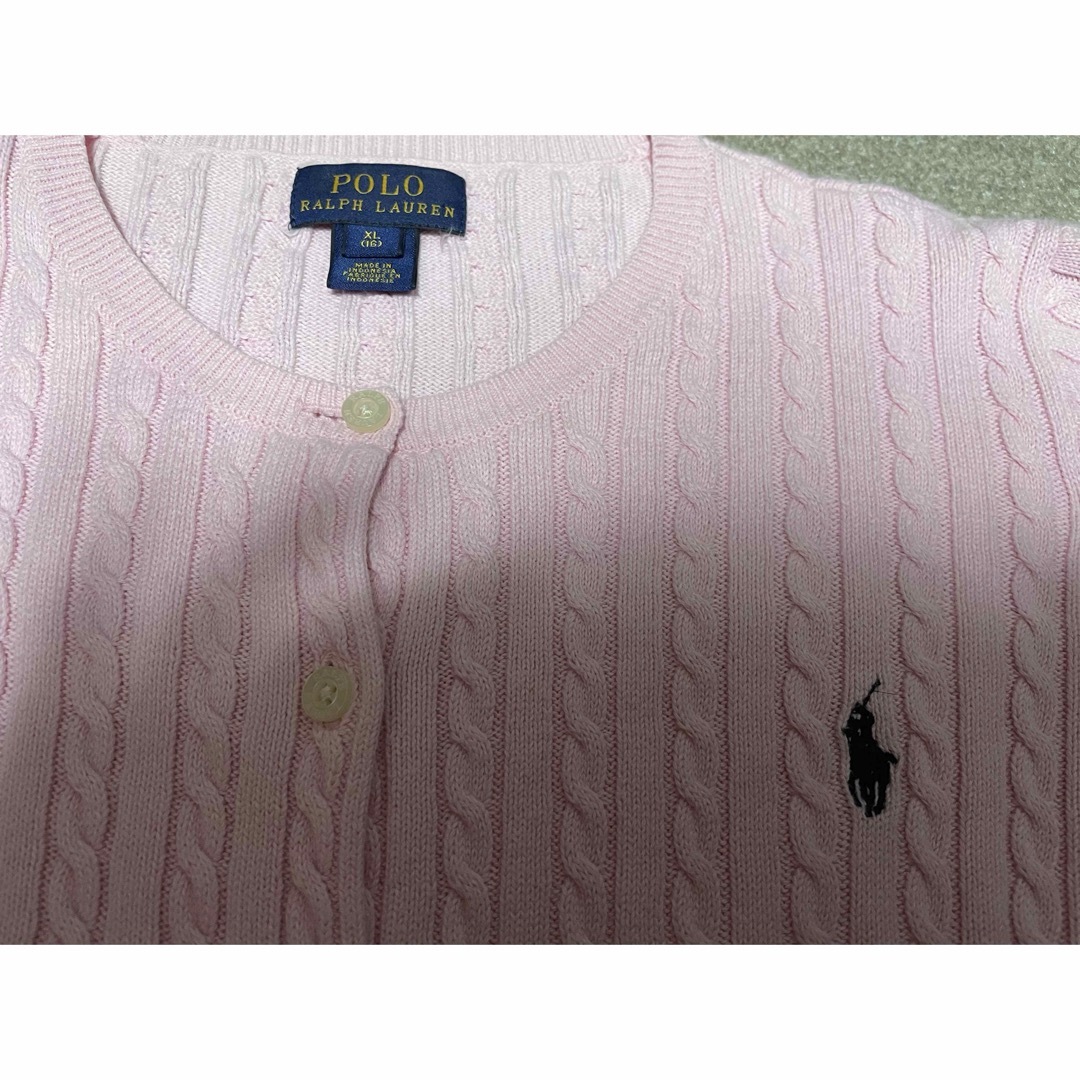 POLO RALPH LAUREN(ポロラルフローレン)の❤︎ラルフローレン❤︎カーディガン❤︎キッズXL キッズ/ベビー/マタニティのキッズ服女の子用(90cm~)(カーディガン)の商品写真