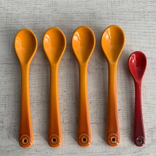 ルクルーゼ(LE CREUSET)のルクルーゼ　陶器　スプーン　5本セット(カトラリー/箸)