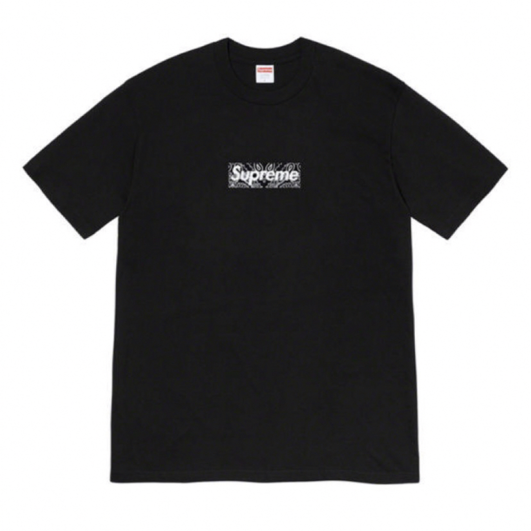 Supreme(シュプリーム)のSupreme Bandana Box Logo Tee Black【Ｍ】 メンズのトップス(Tシャツ/カットソー(半袖/袖なし))の商品写真