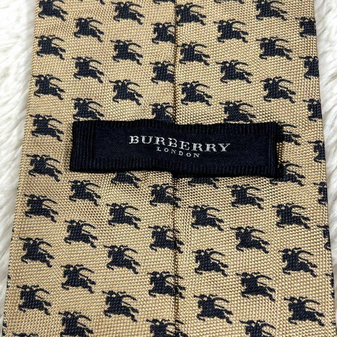 BURBERRY(バーバリー)の【高級】バーバリーロンドン ホースロゴ シルク 刺繍 メンズ 人気 総柄 メンズのファッション小物(ネクタイ)の商品写真