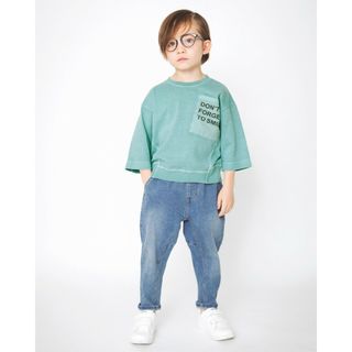 ブランシェス(Branshes)のbranshes ゆるシルエット ロゴ ８分袖　Tシャツ(Tシャツ/カットソー)