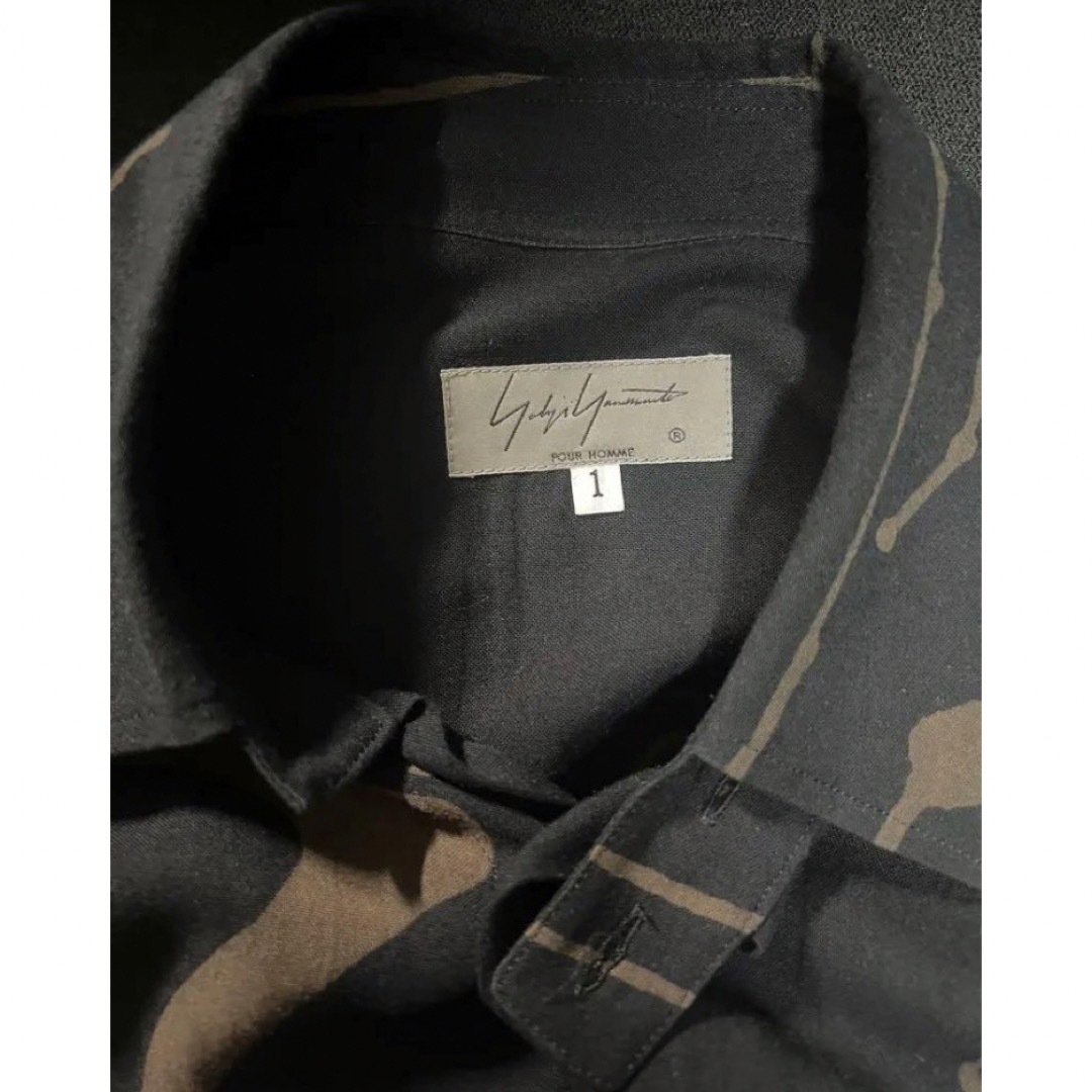 Yohji Yamamoto POUR HOMME(ヨウジヤマモトプールオム)のヨウジヤマモトプールオム17ss 抜染Y柄レーヨンロングシャツ 小林直己 メンズのトップス(シャツ)の商品写真