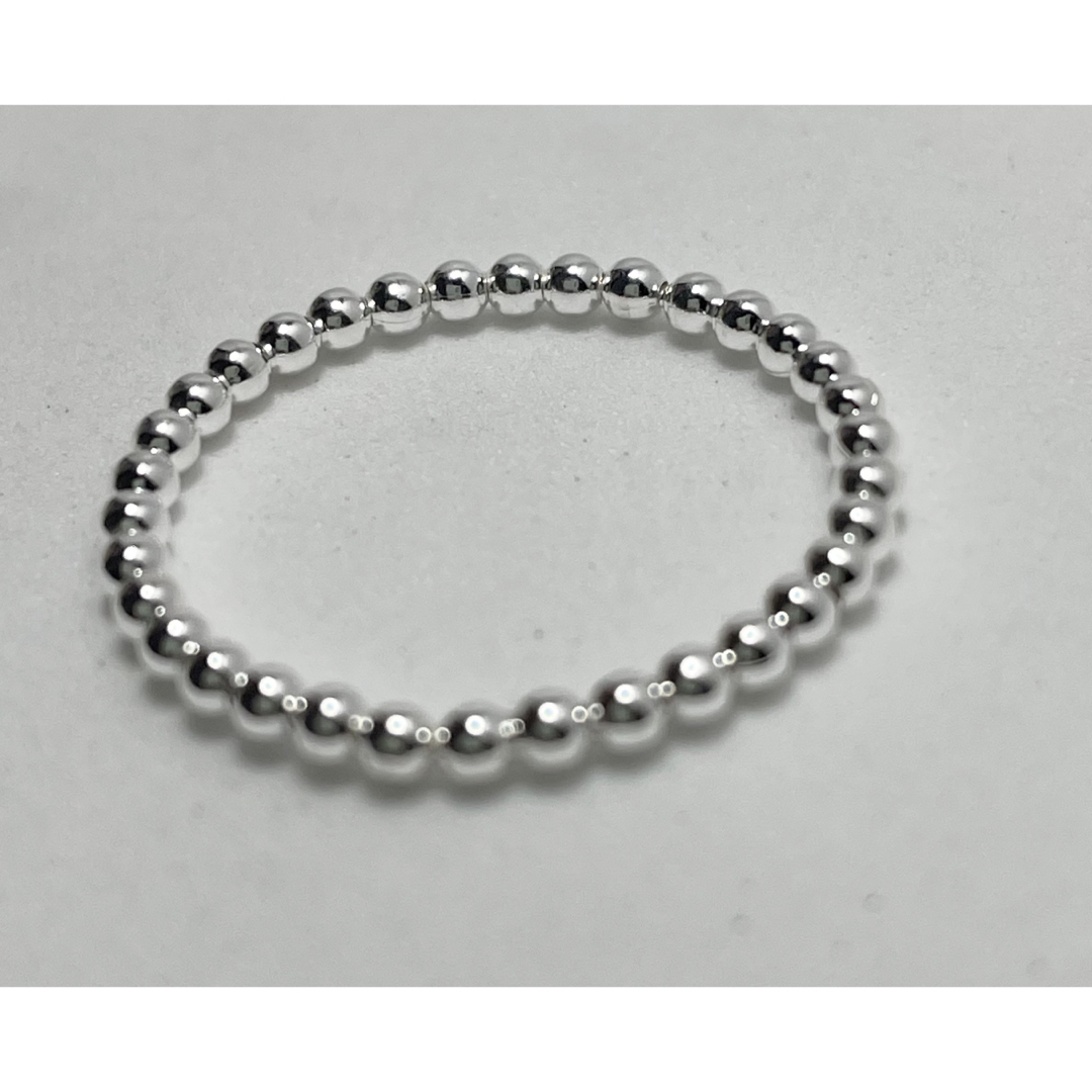 スターリングシルバー Silver925リング　シンプル　重ね銀 ボール19号 メンズのアクセサリー(リング(指輪))の商品写真
