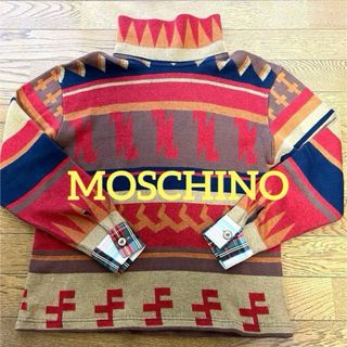 モスキーノ(MOSCHINO)のMOSCHINO  JEANS   ジャガード可愛いトップス　ヴィンテージ(ニット/セーター)