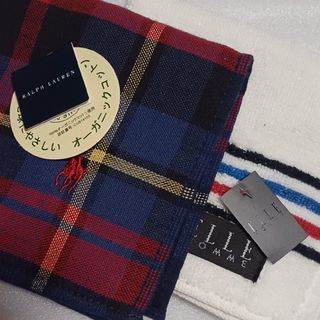 ラルフローレン(Ralph Lauren)の値下げ📌Ralph Lauren&ELLE☆タオルハンカチ2枚セット(ハンカチ)