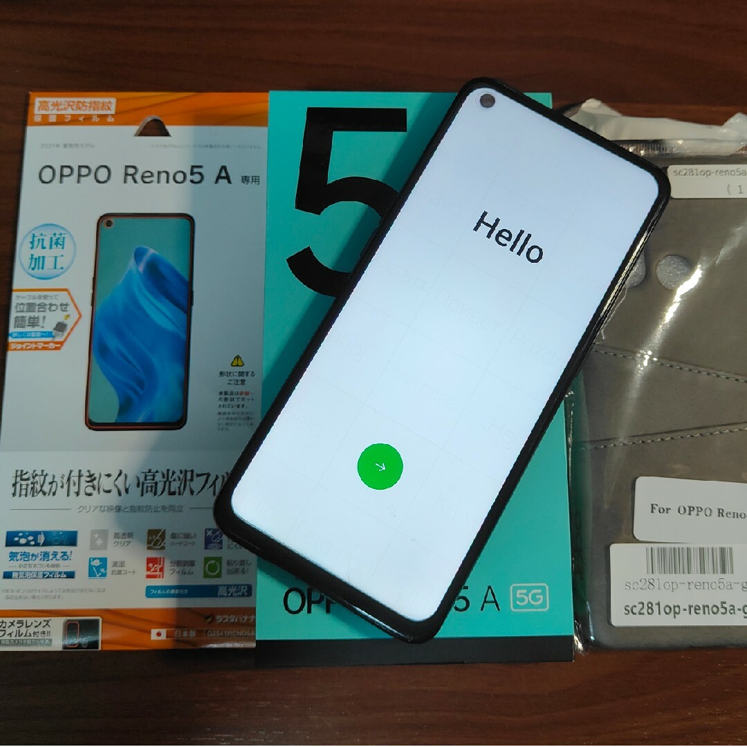 【新品未開封】OPPO Reno5A 5G 128GB シルバーブラック