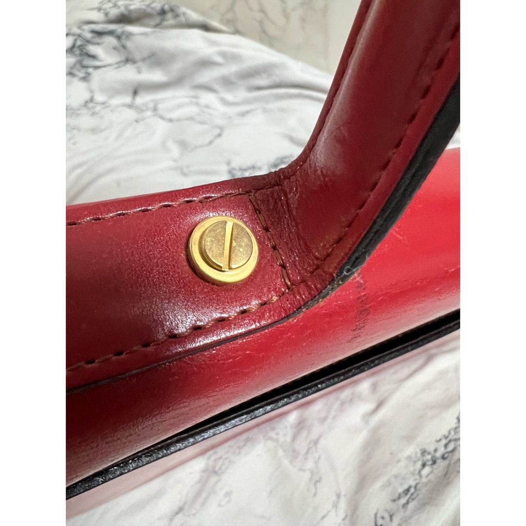 PHILIPPE MODEL(フィリップモデル)のフィリップモデル ヴィンテージハンドバッグ 赤 レッド レディースのバッグ(トートバッグ)の商品写真